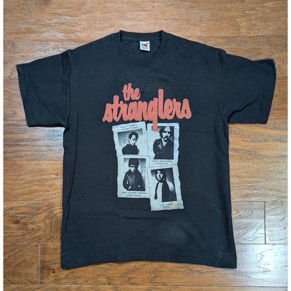 Fruit of the Loom Other - Vtg The Stranglers Band Photo T-Shirt Black Fruit/Loom Heavy Cotton Large 20x27